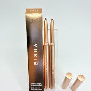 BISHA Essential Lip Designer Duo Lip Crayon Pencil SAN TROPEZ & ST. BARTHS
